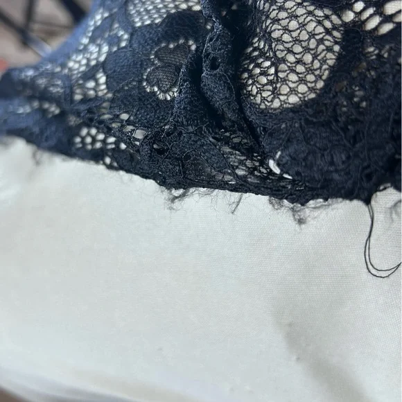 Windsor Whimsigoth Lace Maxi Dress Med Black Dark Romantic Gothic Mesh - Picture 13 of 17